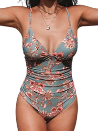 CUPSHE Women's One Piece Swimsuit Tummy Control V Neck Bathing Suits - 7DAY'S