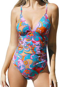 CUPSHE Women's One Piece Swimsuit Tummy Control V Neck Bathing Suits - 7DAY'S