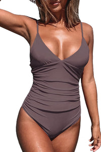 CUPSHE Women's One Piece Swimsuit Tummy Control V Neck Bathing Suits - 7DAY'S