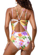 CUPSHE Women's One Piece Swimsuit V Neck Tummy Control Double Adjustable Straps Back Cutout O - Ring - 7DAY'S