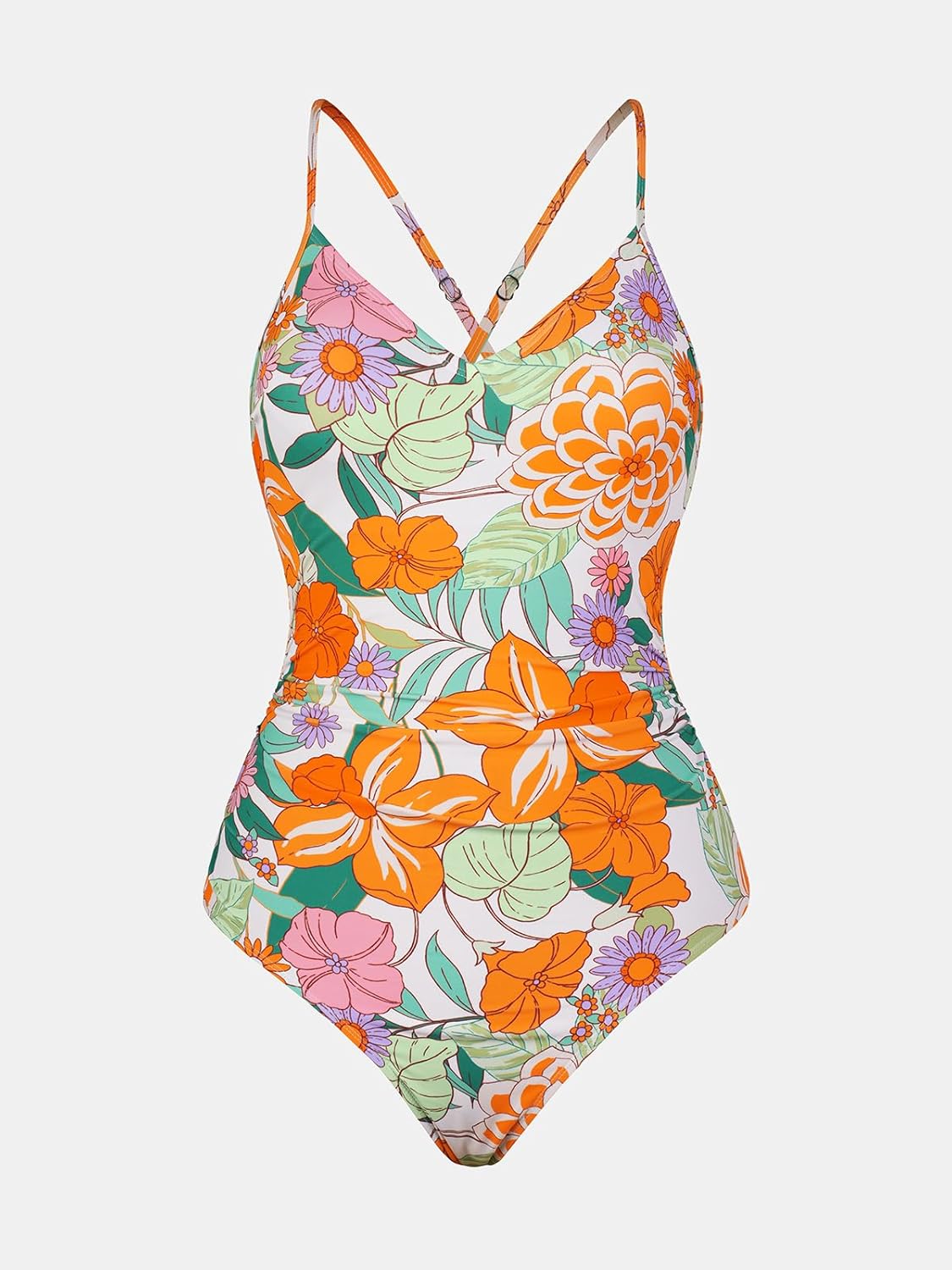 CUPSHE Women's One Piece Swimsuits Bathing Suits Cutout V Neck Tummy Control Adjustable Straps O Ring - 7DAY'S