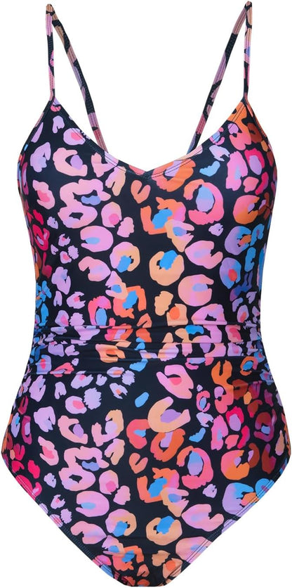 CUPSHE Women's One Piece Swimsuits Bathing Suits Cutout V Neck Tummy Control Adjustable Straps O Ring - 7DAY'S