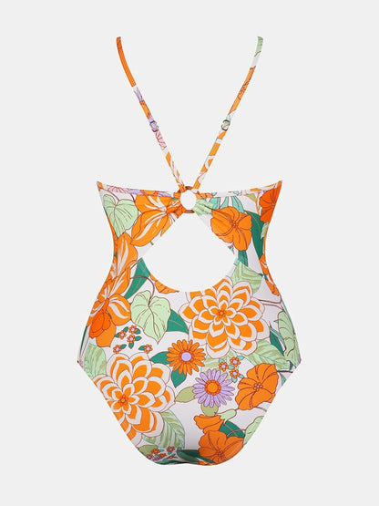 CUPSHE Women's One Piece Swimsuits Bathing Suits Cutout V Neck Tummy Control Adjustable Straps O Ring - 7DAY'S