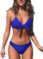 CUPSHE Women's Two Piece Bikini Set Floral Print Knot Bunny Tie - 7DAY'S