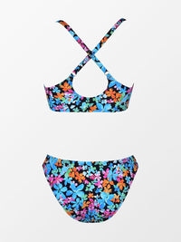 CUPSHE Women's Two Piece Bikini Set Floral Print Knot Bunny Tie - 7DAY'S