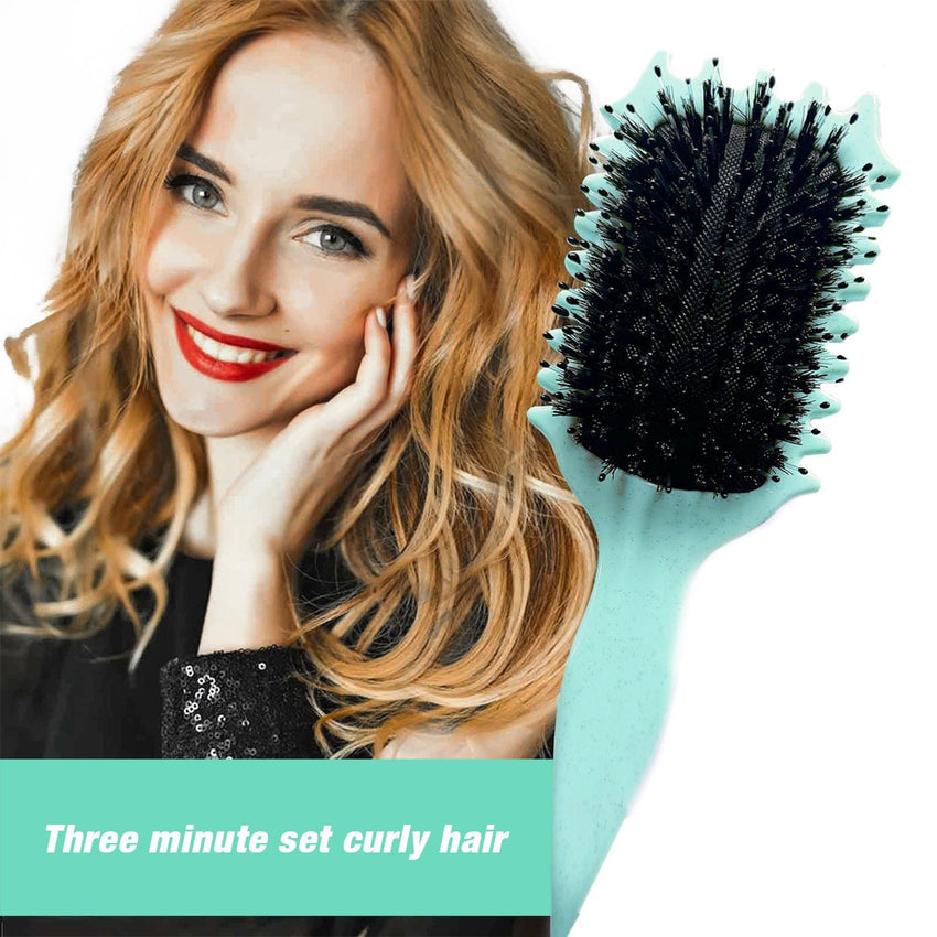 Curl Defining Brush,Boar Bristle Hair Brush Styling Brush for detangling,combing and shaping men and women,curls to reduce pulling and curl separation - 7DAY'S