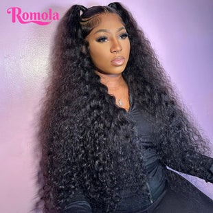 Curly Wigs Deep Wave Frontal Wig 13x6 Hd Lace Loose Water Wave Wigs Human Hair 30 40 Inch 13x4 Curly Lace Front Human Hair Wig