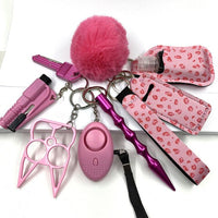 Custom Personal Safety Survival Women Alarm Window Breaker Set Girl Self Defense Keychain - 7DAY'S