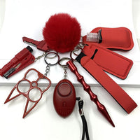 Custom Personal Safety Survival Women Alarm Window Breaker Set Girl Self Defense Keychain - 7DAY'S
