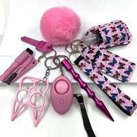 Custom Personal Safety Survival Women Alarm Window Breaker Set Girl Self Defense Keychain - 7DAY'S
