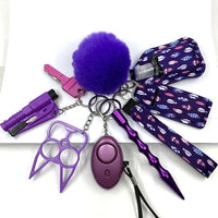 Custom Personal Safety Survival Women Alarm Window Breaker Set Girl Self Defense Keychain - 7DAY'S