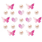 Cute Butterfly Flower Shoe Charms for Girls, 25Pcs Pink Girly DIY Shoe Decoration Charm for Clog Sandals, Party Favor - 7DAY'S
