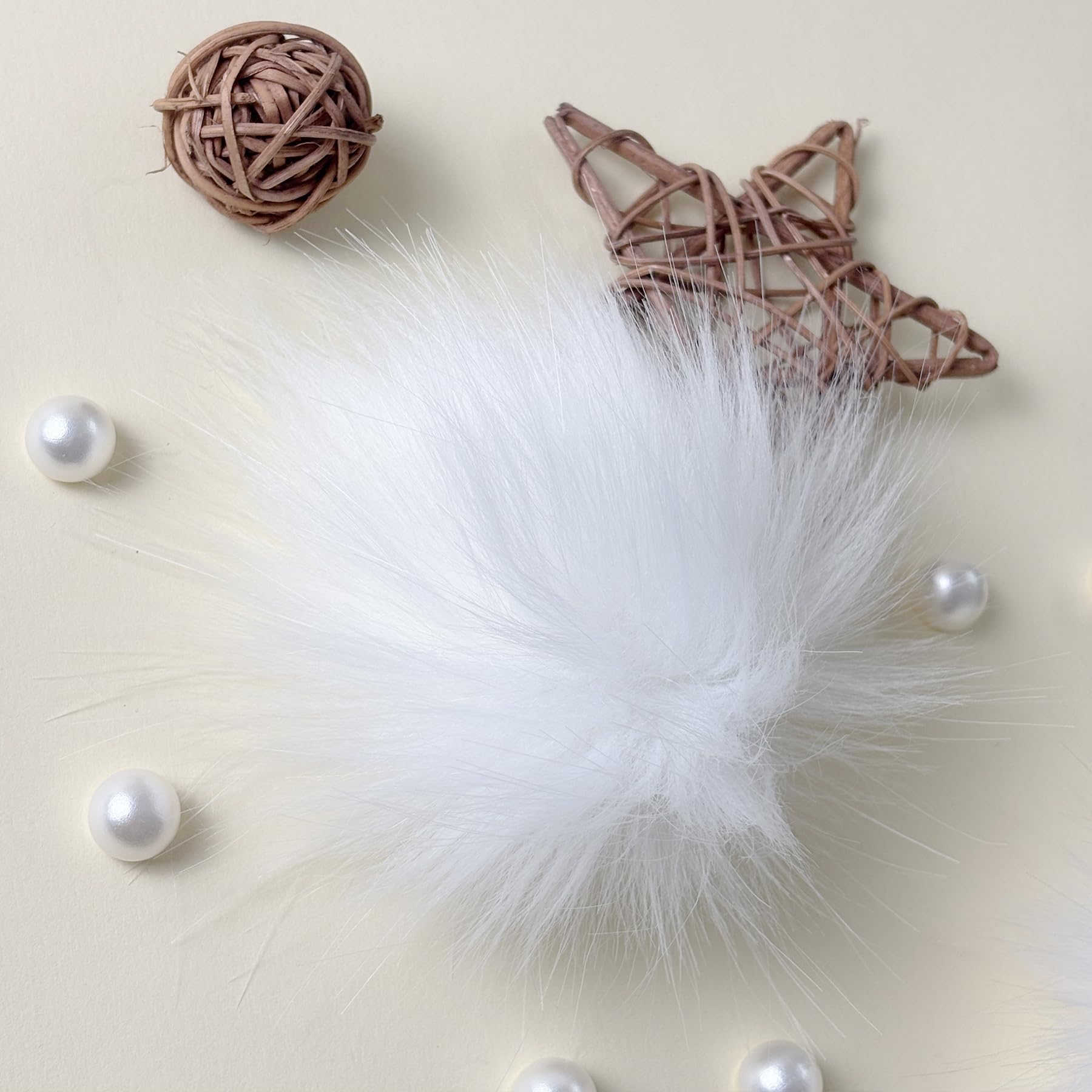Cute Fluffy Poms only for Clog Sandals, with Pearl Accessories Charms for Girls, DIY Shoe Decoration Charms for Party Favor - 7DAY'S