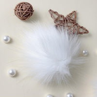 Cute Fluffy Poms only for Clog Sandals, with Pearl Accessories Charms for Girls, DIY Shoe Decoration Charms for Party Favor - 7DAY'S