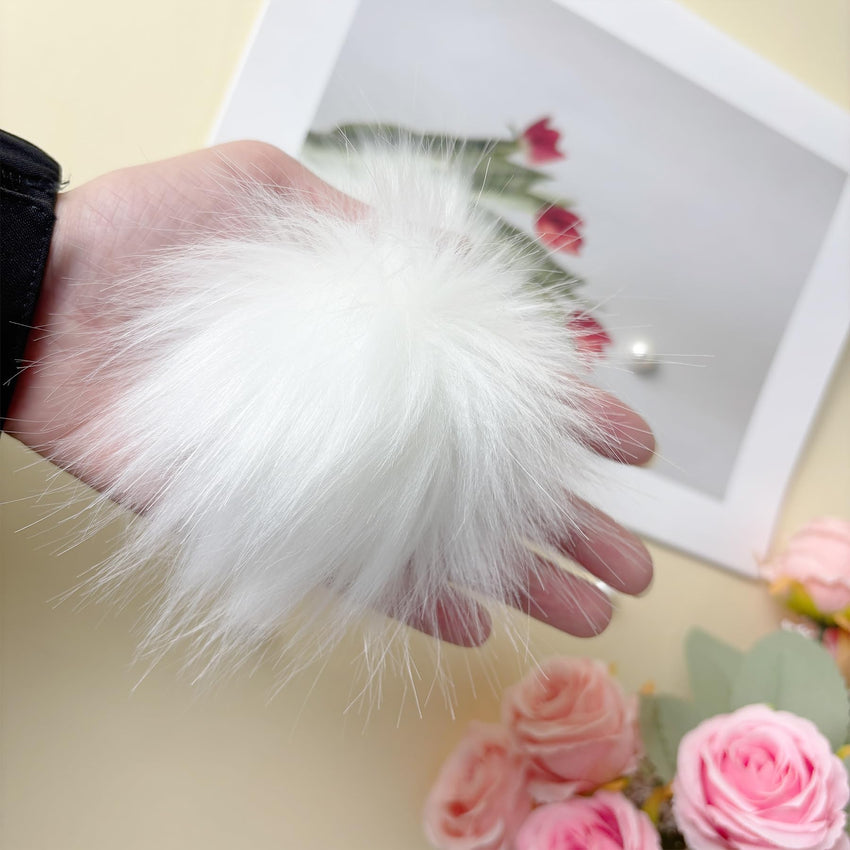 Cute Fluffy Poms only for Clog Sandals, with Pearl Accessories Charms for Girls, DIY Shoe Decoration Charms for Party Favor - 7DAY'S
