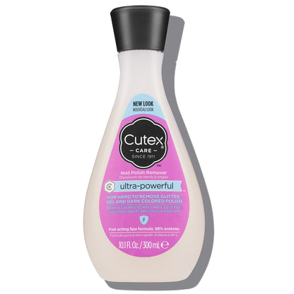 Cutex Gel Nail Polish Remover, Ultra - Powerful & Removes Glitter and Dark Colored Paints, Paraben Free, 6.76 Fl Oz - 7DAY'S