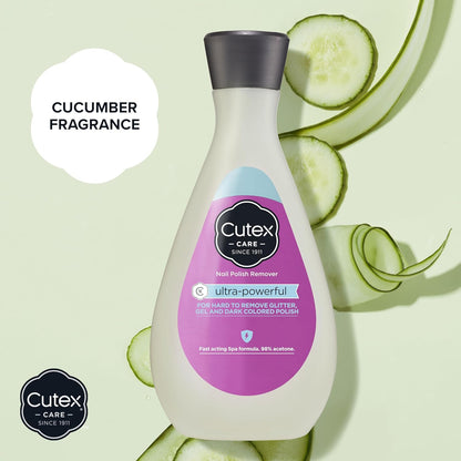 Cutex Gel Nail Polish Remover, Ultra - Powerful & Removes Glitter and Dark Colored Paints, Paraben Free, 6.76 Fl Oz - 7DAY'S