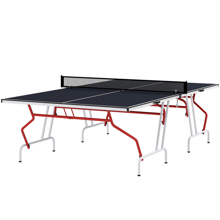 Full-Size Folding Table Tennis Table, Includes Paddles and Balls, Charcoal Gray|