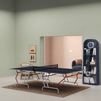 Full-Size Folding Table Tennis Table, Includes Paddles and Balls, Charcoal Gray|