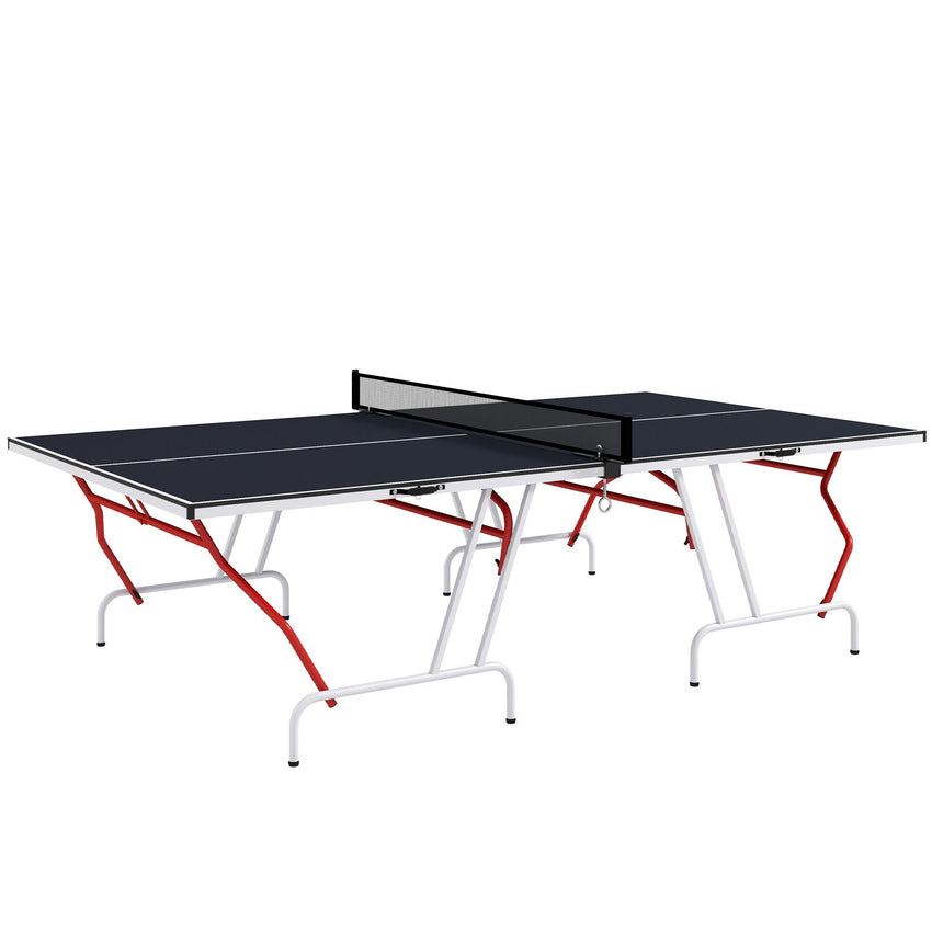 Full-Size Folding Table Tennis Table, Includes Paddles and Balls, Charcoal Gray|