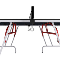 Full-Size Folding Table Tennis Table, Includes Paddles and Balls, Charcoal Gray|