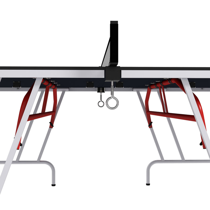 Full-Size Folding Table Tennis Table, Includes Paddles and Balls, Charcoal Gray|