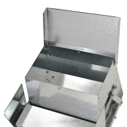 Automatic Chicken Feeder 30 lbs Capacity with Galvanized Steel, Weatherproof Design