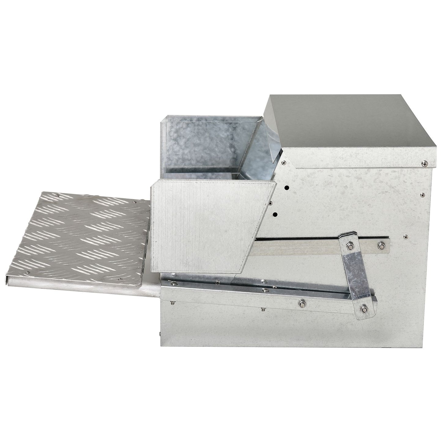 Automatic Chicken Feeder 30 lbs Capacity with Galvanized Steel, Weatherproof Design