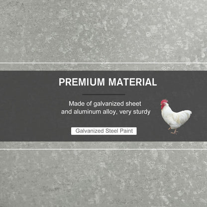 Automatic Chicken Feeder 30 lbs Capacity with Galvanized Steel, Weatherproof Design