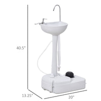 Portable Hand Wash Sink 20 45 Gallon Camping w Towel Holder Soap Dispenser
