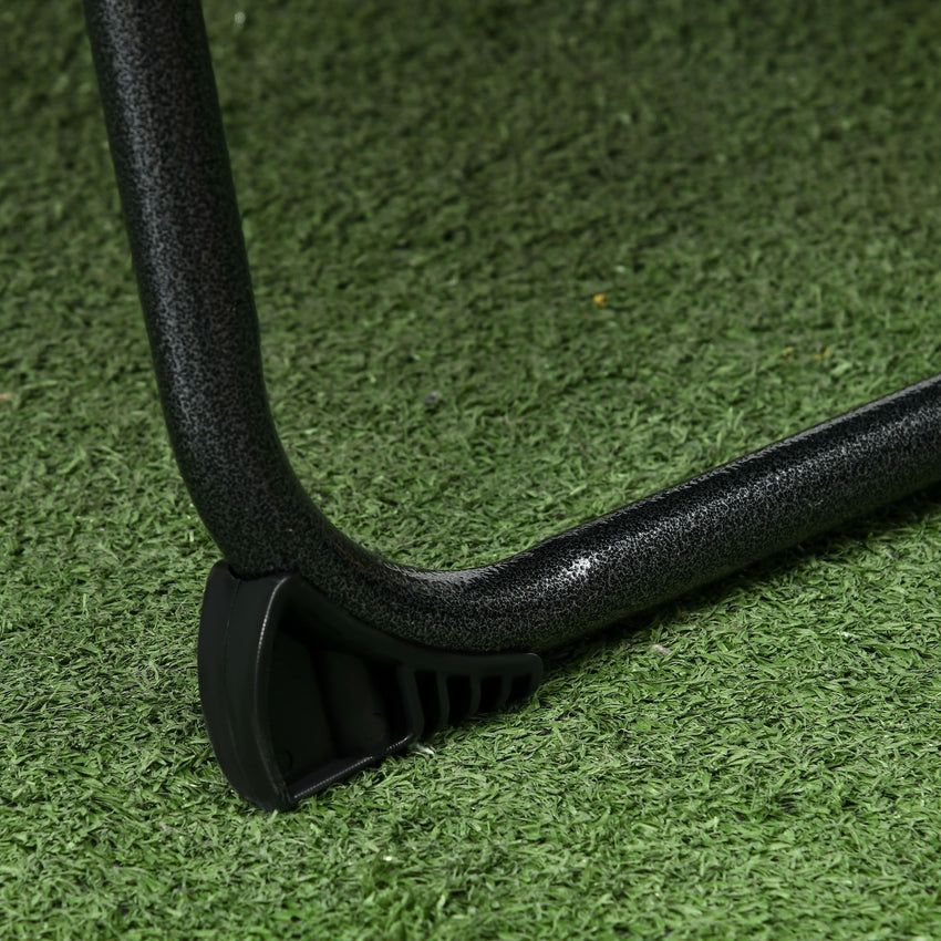 Tanning Lounger: Foldable, 5-Level Back, Reading Hole, Side Pocket, Headrest, Ultimate Relaxation, Black|