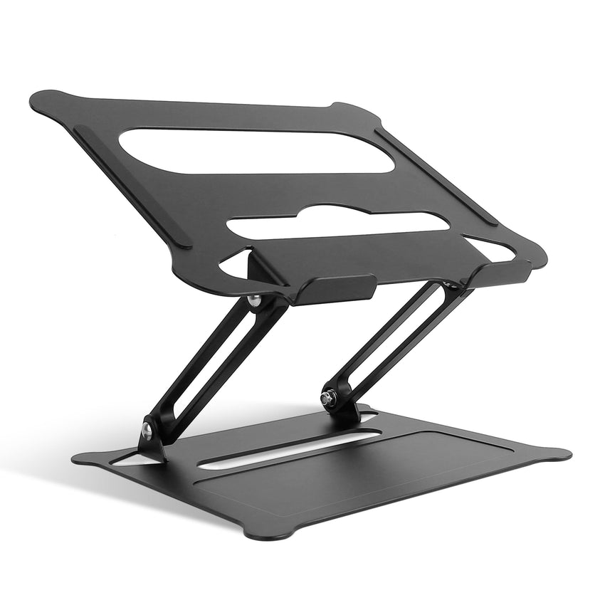 Laptop Stand Aluminum Angle Adjustable Computer Ergonomic Holder Riser Heat Vent Notebook Elevator For 10in-17in MacBook Pro 13 / 15