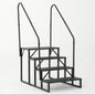 Hot Tub Steps Outdoor, 2 RV Steps with Handrail, Portable RV Stairs 3 Step, Heavy Duty Truck Camper Steps Ladders for Travel Trailers, 5th Wheel, Motor Home, Spa, and Porch