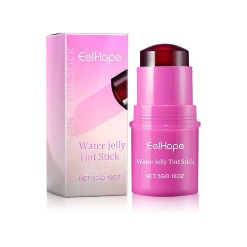 Eelhope Water Jelly Tint Stick, Blush Natural Long Lasting Lip Matte Moisturizing Lip Color Makeup Combination