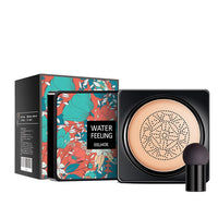 EELHOE Water Feeling BB Cream, Mushroom Air Cushion To Cover Blemishes Waterproof Sweat Resistant Makeup Cushion BB Cream