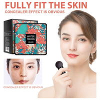 EELHOE Water Feeling BB Cream, Mushroom Air Cushion To Cover Blemishes Waterproof Sweat Resistant Makeup Cushion BB Cream