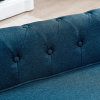 Elegant Rectangle Pet Bed for Medium and Large Dogs, Durable Elevated Dog Sofa Bed, Comfortable Dog Couch, Modern and Stylish Dog Sofa for Large Dogs,Blue