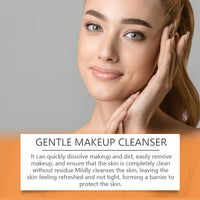 EELHOE Rice Gentle Makeup Remover Face Gentle Cleansing Makeup Cleanser Pure Skin Moisturizing Water Refreshing Makeup Remover