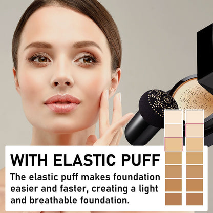 Eelhope Beauty Cream, Cover Facial Blemishes Light Natural Base Makeup Long-Lasting Makeup Cushion