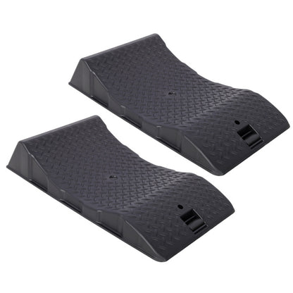 2PACK Tire Saver Ramps,Car Tire Wheel Ramps,Anti-Slip Hard Plastic Design,Black