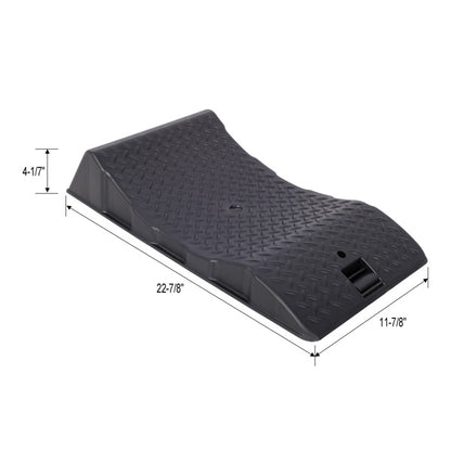 2PACK Tire Saver Ramps,Car Tire Wheel Ramps,Anti-Slip Hard Plastic Design,Black