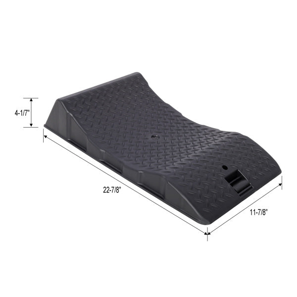 2PACK Tire Saver Ramps,Car Tire Wheel Ramps,Anti-Slip Hard Plastic Design,Black
