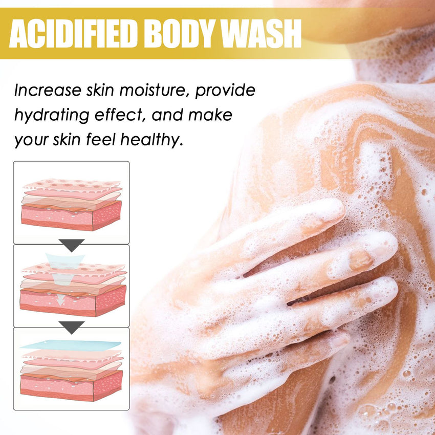 OceAura Acidified Wash, Deep Cleansing And Long-Lasting Moisturizing Shower Gel For And Skin