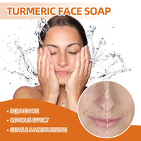 West&Month Turmeric Face Soap, Face Gentle Cleansing, Fade Spots And Smooth Fine Lines Cleaner Soap