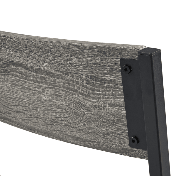 Dining Table Set for 4, Kitchen Table with 2 Chairs and a Bench, 4 Piece Kitchen Table Set for Small Space, Home Kitchen Bar Pub Apartment, Gray