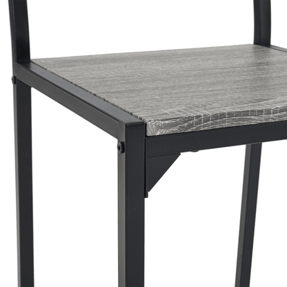 Dining Table Set for 4, Kitchen Table with 2 Chairs and a Bench, 4 Piece Kitchen Table Set for Small Space, Home Kitchen Bar Pub Apartment, Gray