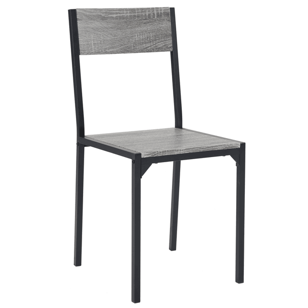 Dining Table Set for 4, Kitchen Table with 2 Chairs and a Bench, 4 Piece Kitchen Table Set for Small Space, Home Kitchen Bar Pub Apartment, Gray