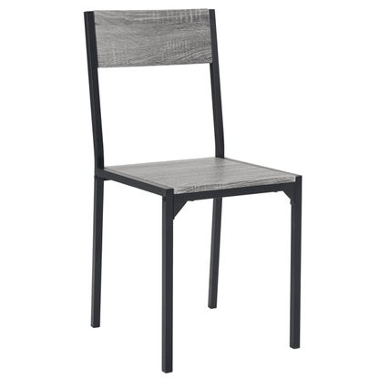 Dining Table Set for 4, Kitchen Table with 2 Chairs and a Bench, 4 Piece Kitchen Table Set for Small Space, Home Kitchen Bar Pub Apartment, Gray
