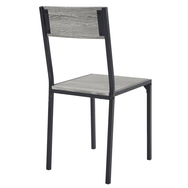 Dining Table Set for 4, Kitchen Table with 2 Chairs and a Bench, 4 Piece Kitchen Table Set for Small Space, Home Kitchen Bar Pub Apartment, Gray
