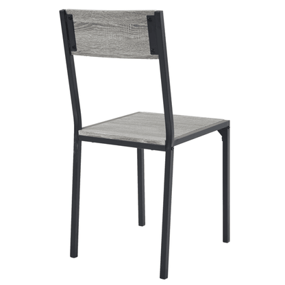 Dining Table Set for 4, Kitchen Table with 2 Chairs and a Bench, 4 Piece Kitchen Table Set for Small Space, Home Kitchen Bar Pub Apartment, Gray